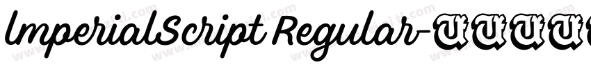 lmperialScript Regular字体转换